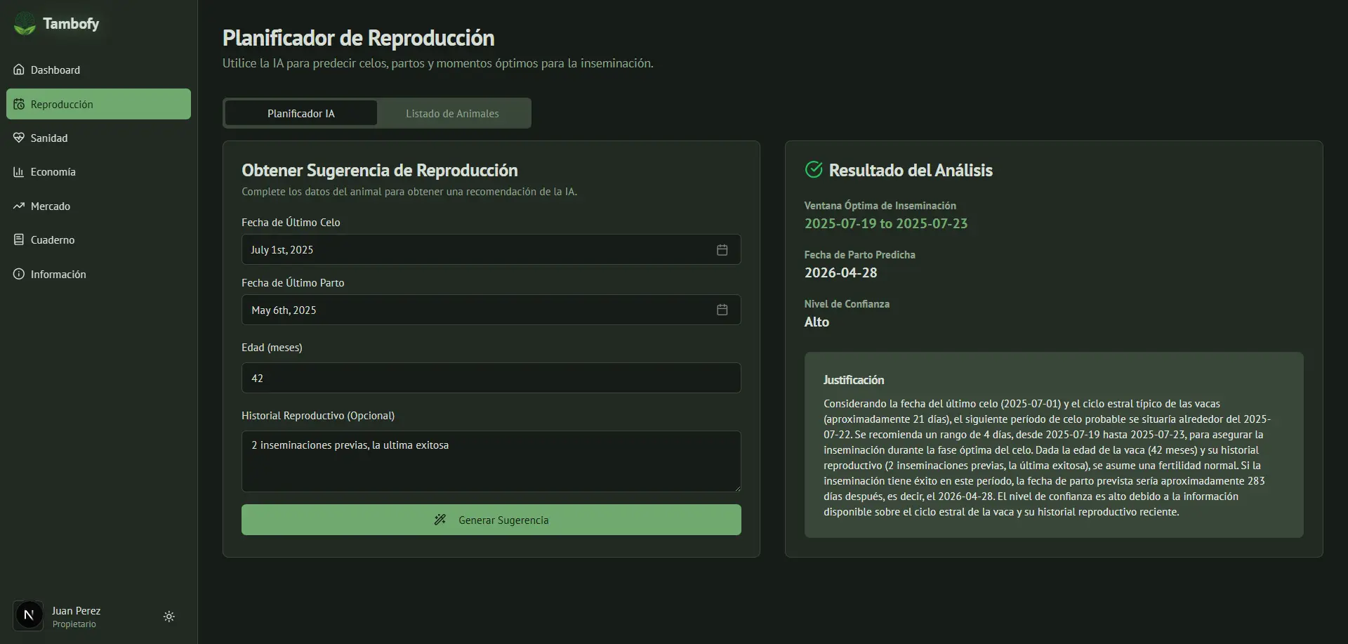 Captura de pantalla de Tambofy 2
