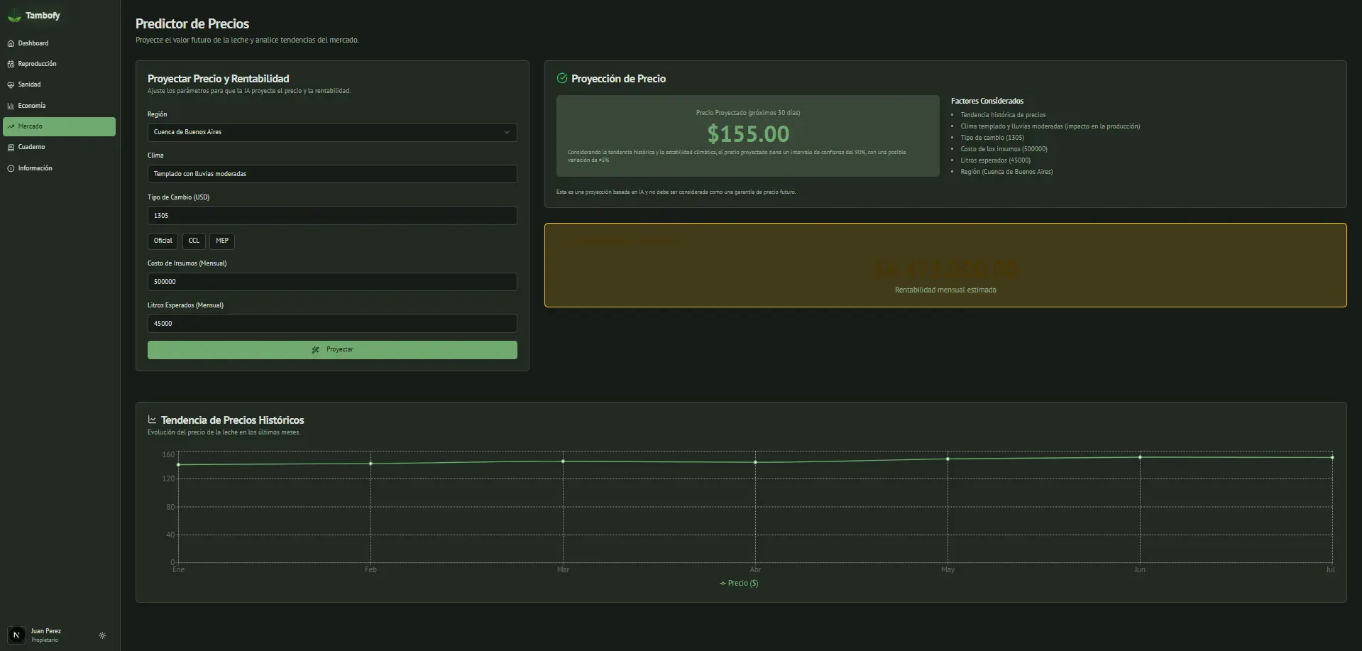 Captura de pantalla de Tambofy 5